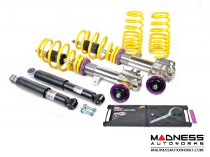 FIAT 500 Coilover Kit by KW - Variant 1 Inox-line 